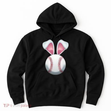 Cute Funny Easter Bunny Baseball Hoodie