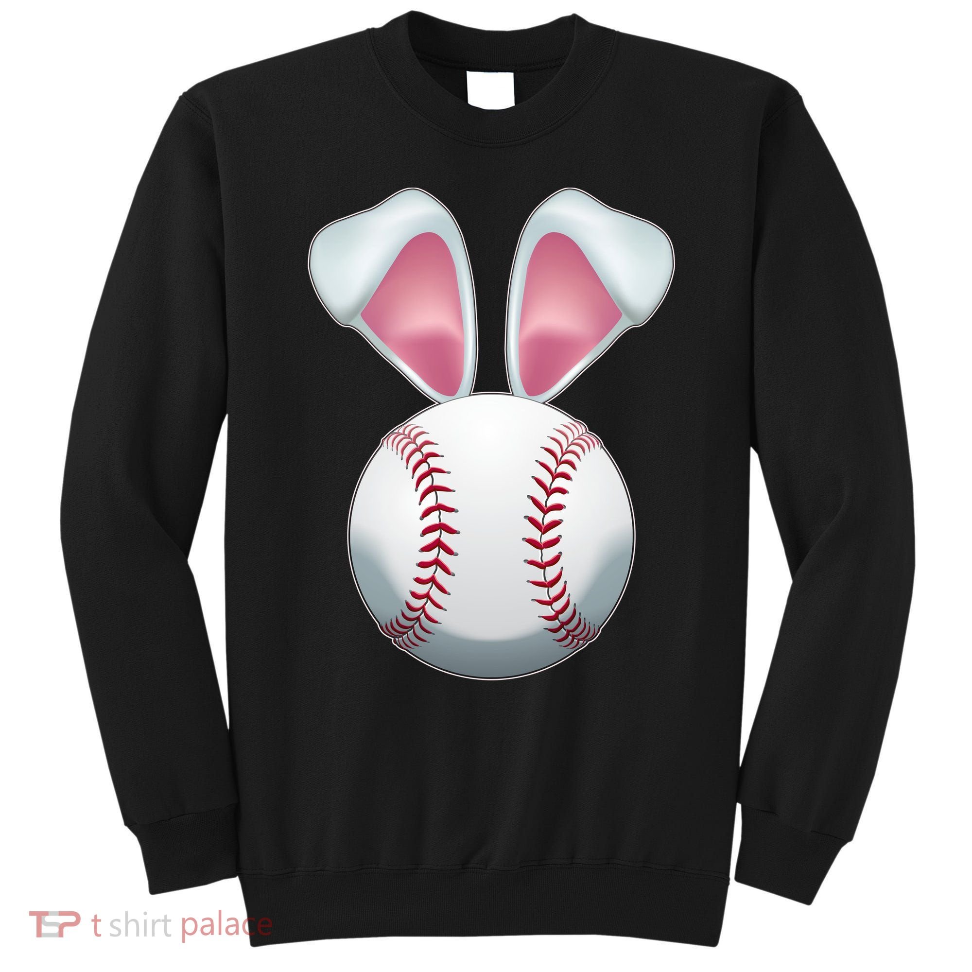 Cute Funny Easter Bunny Baseball Sweatshirt