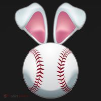 Cute Funny Easter Bunny Baseball Sweatshirt thumb 3