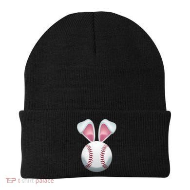 Cute Funny Easter Bunny Baseball Beanie