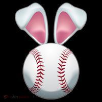 Cute Funny Easter Bunny Baseball Women's Hoodie thumb 2