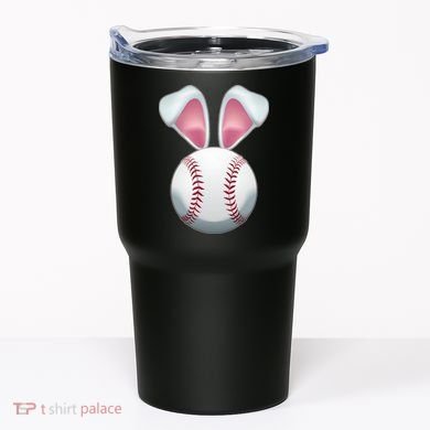 Cute Funny Easter Bunny Baseball Tumbler