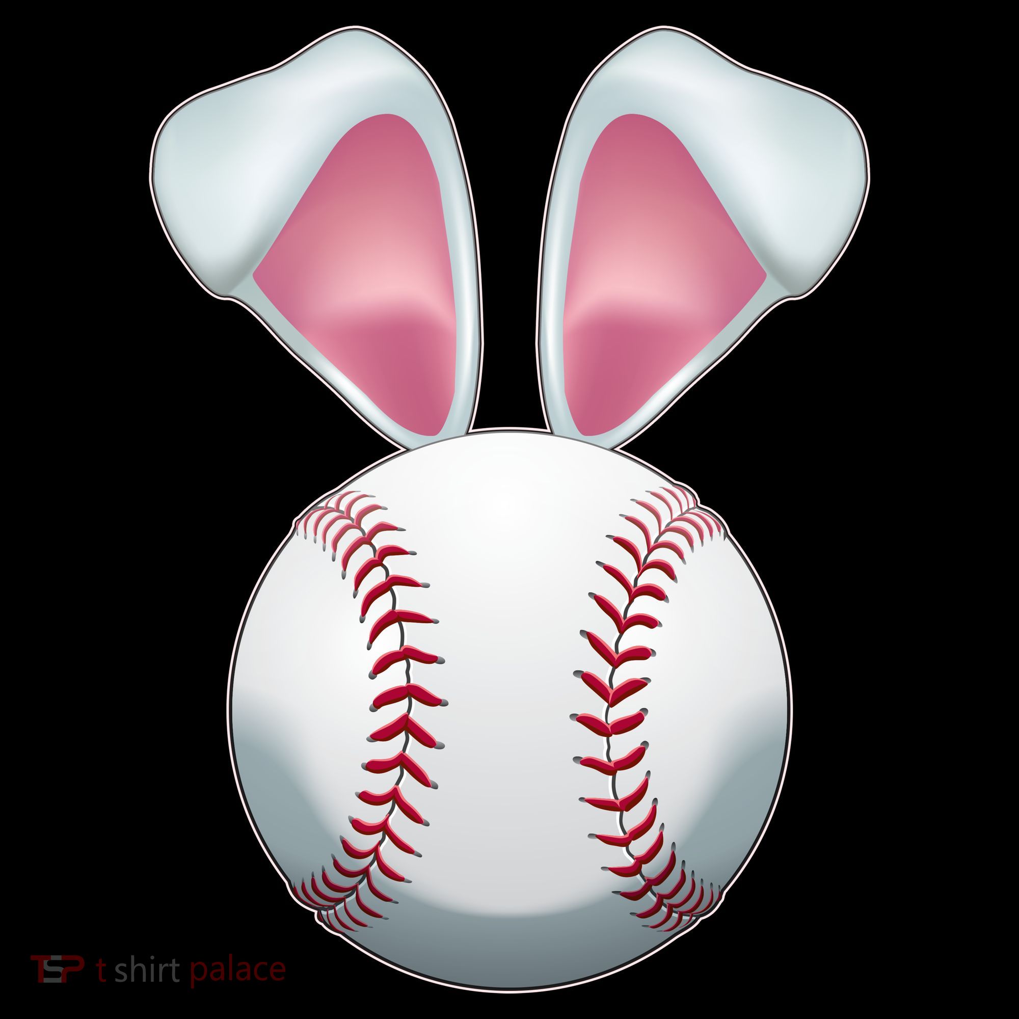 Cute Funny Easter Bunny Baseball Ornament