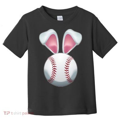 Cute Funny Easter Bunny Baseball Toddler T-Shirt