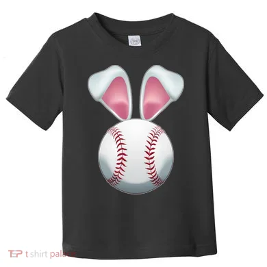 Cute Funny Easter Bunny Baseball Toddler T-Shirt
