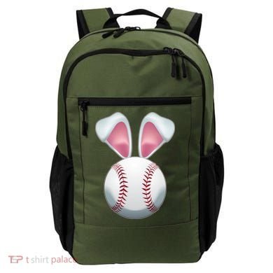 Cute Funny Easter Bunny Baseball Backpack