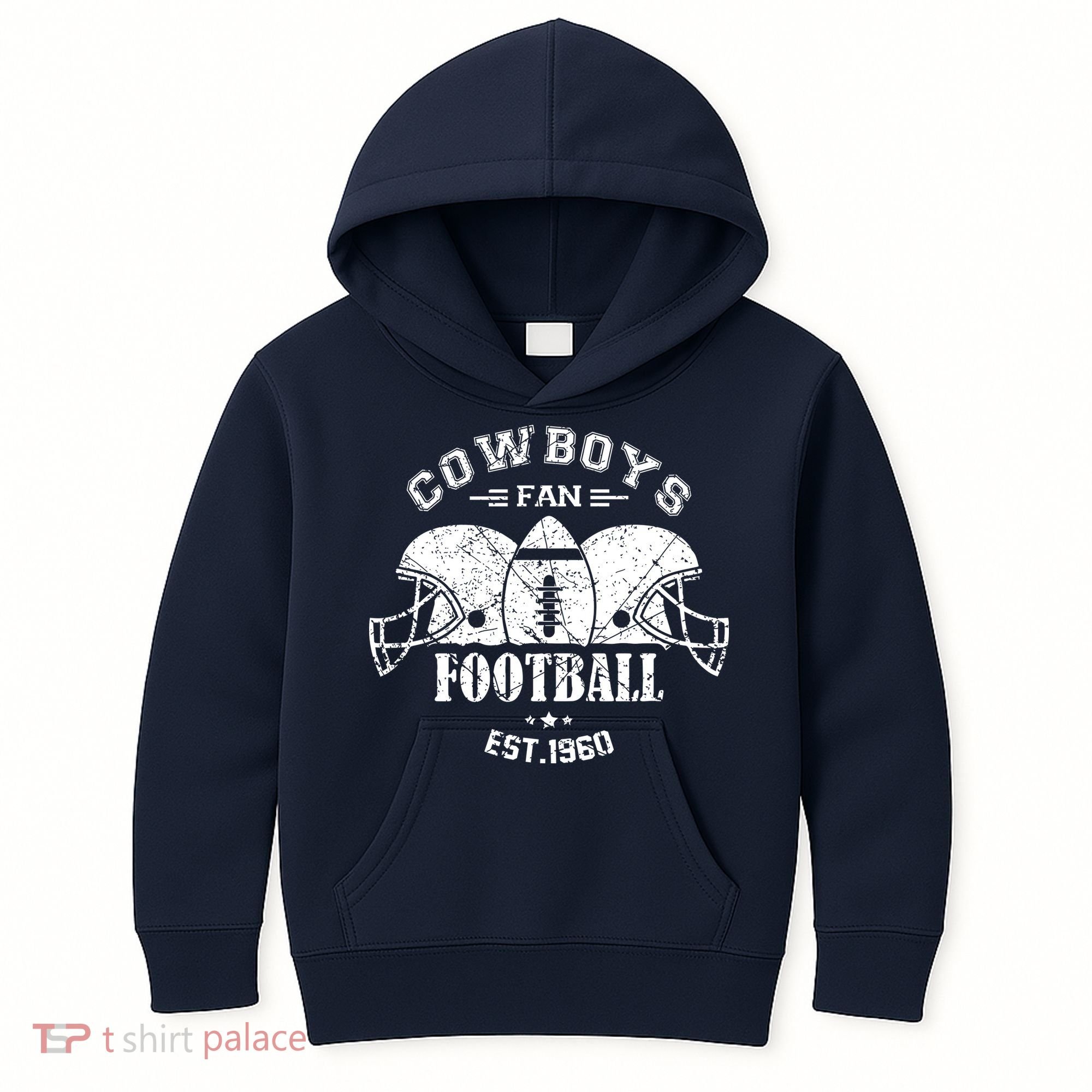 Cowboys Football Est 1960 Fan Kids Hoodie