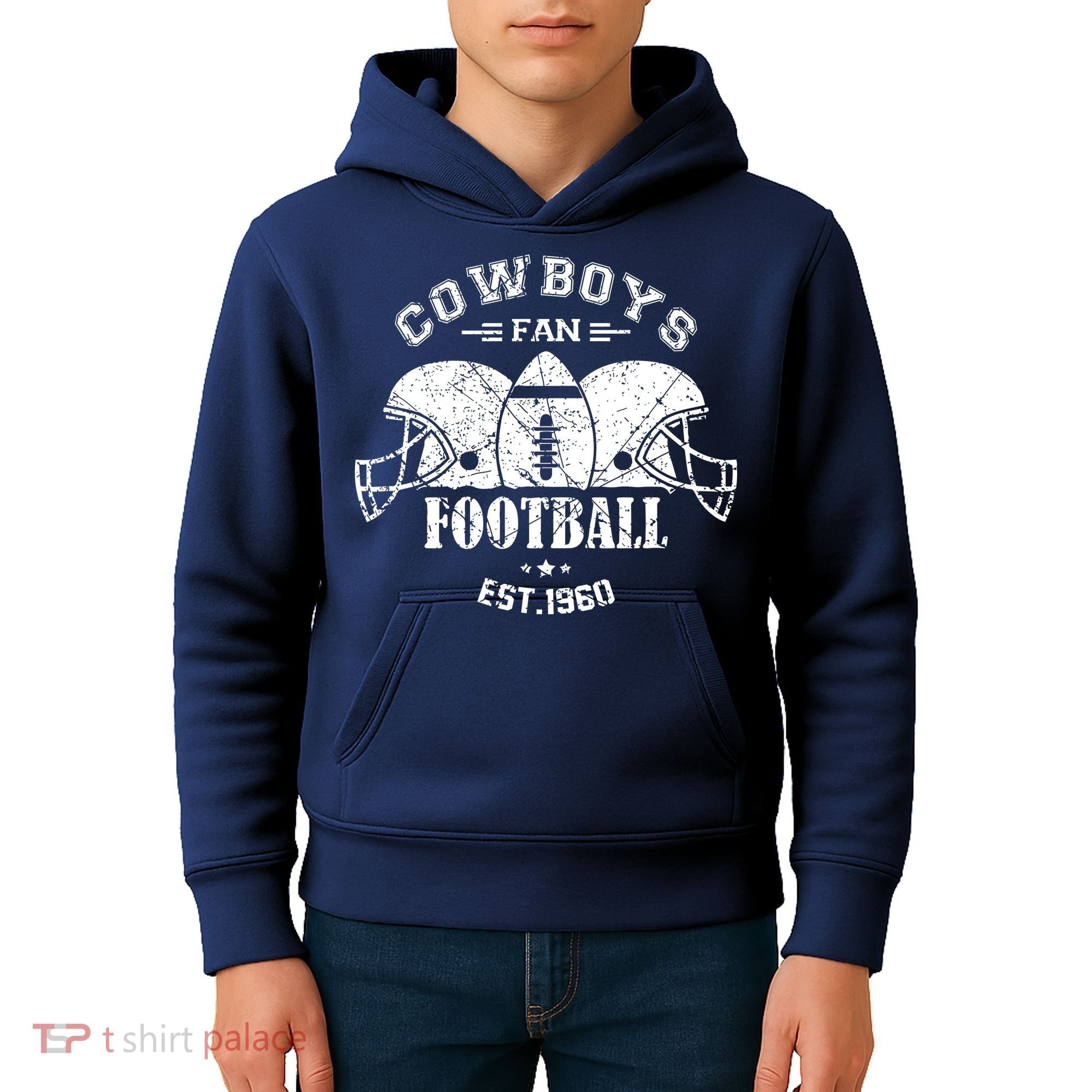 Cowboys Football Est 1960 Fan Kids Hoodie