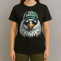 Cool Face Eagle With Sunglasses Vintage Eagles Flying Bird T-Shirt thumb 4