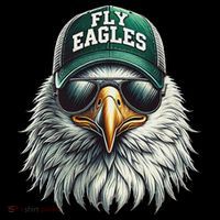 Cool Face Eagle With Sunglasses Vintage Eagles Flying Bird T-Shirt thumb 7