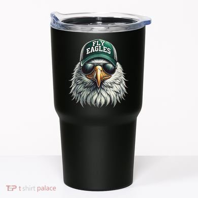 Cool Face Eagle With Sunglasses Vintage Eagles Flying Bird Tumbler
