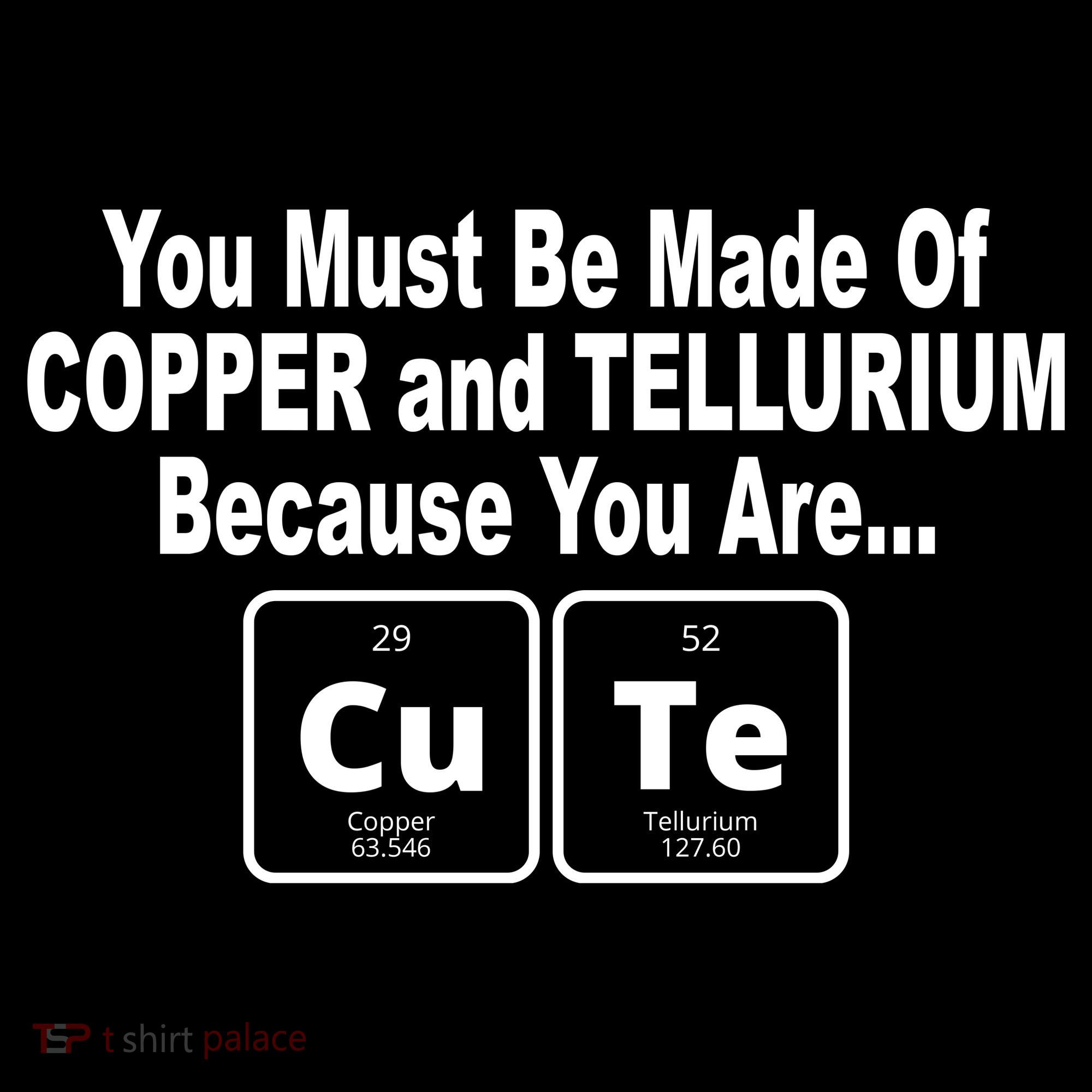 Cute Funny Element Copper Tellurium Coaster