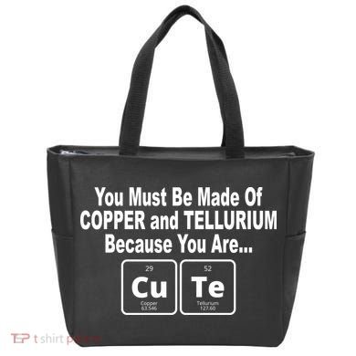 Cute Funny Element Copper Tellurium Tote Bag