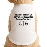 Cute Funny Element Copper Tellurium Doggie Tank thumb 0