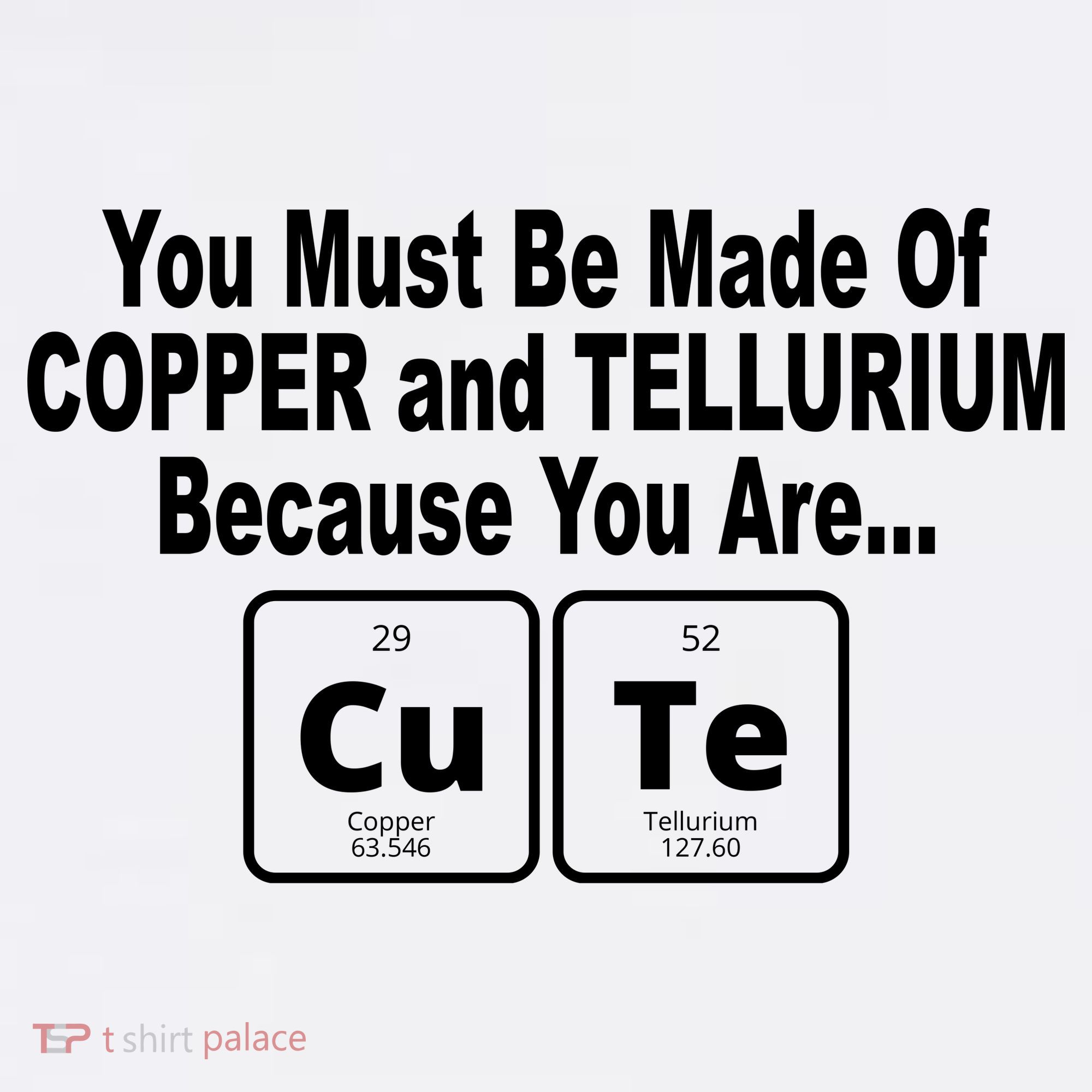 Cute Funny Element Copper Tellurium Long Sleeve Shirt