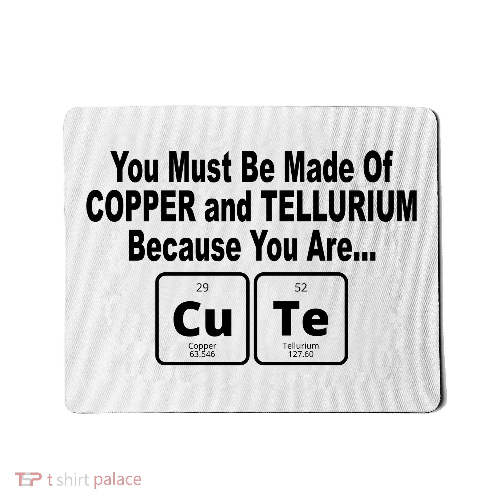Cute Funny Element Copper Tellurium Mousepad