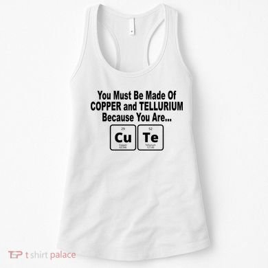 Cute Funny Element Copper Tellurium Women's Tank Top