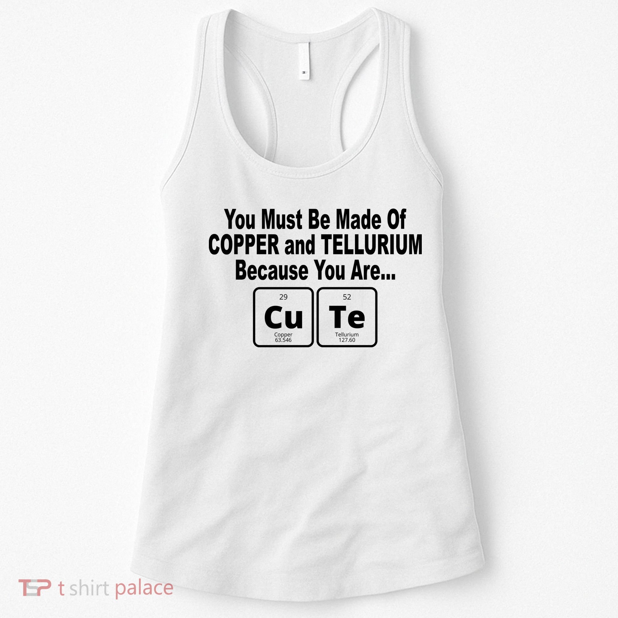 Cute Funny Element Copper Tellurium Women's Tank Top