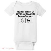 Cute Funny Element Copper Tellurium Baby Bodysuit thumb 0