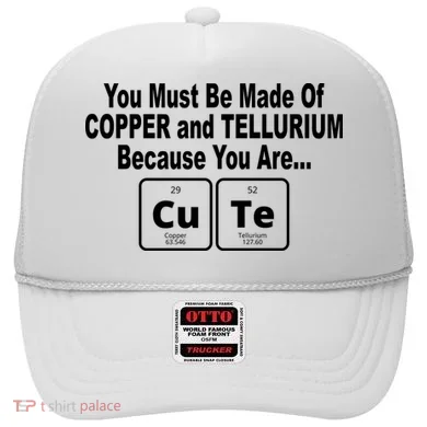 Cute Funny Element Copper Tellurium Hat