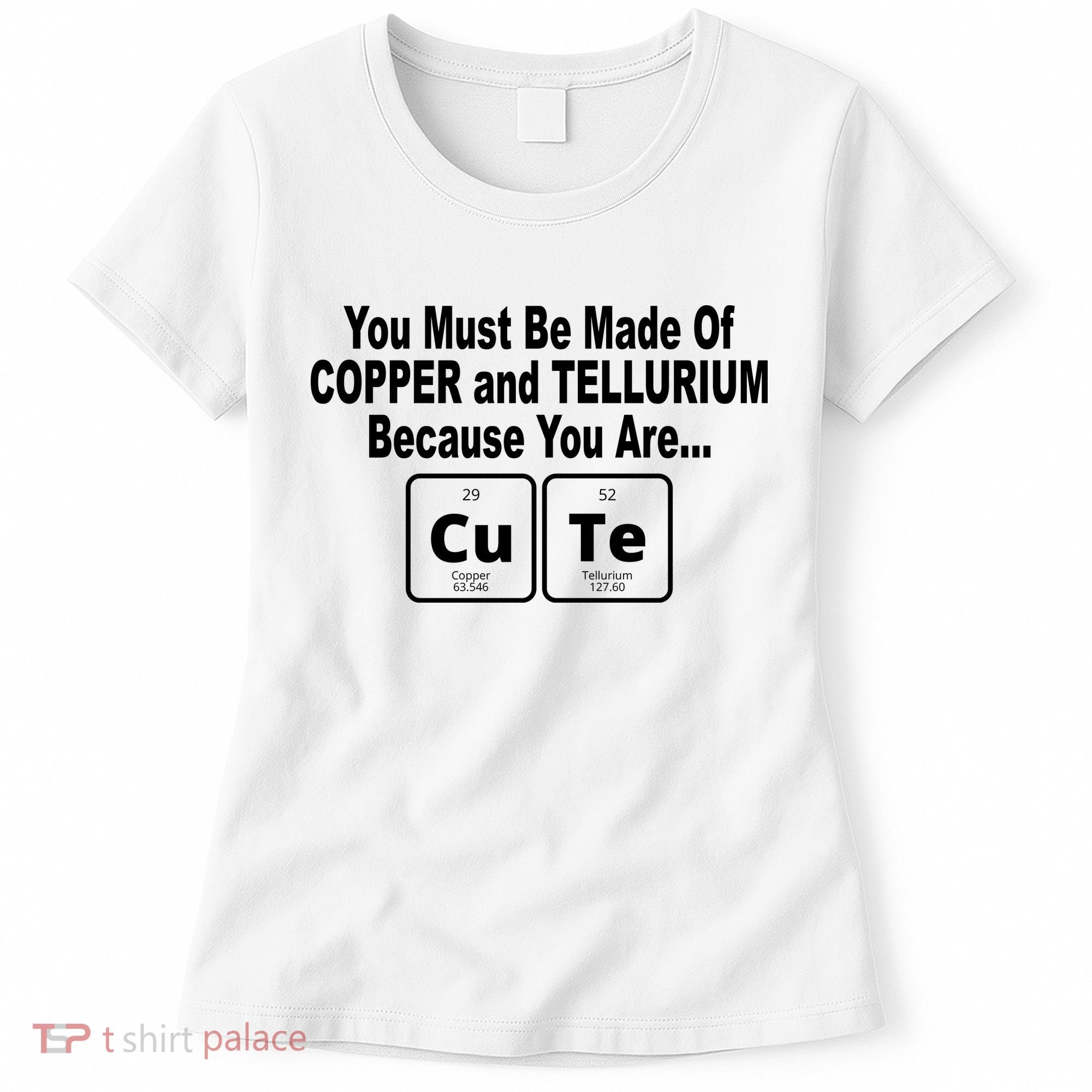 Cute Funny Element Copper Tellurium Women's T-Shirt