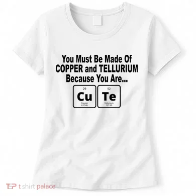 Cute Funny Element Copper Tellurium Women's T-Shirt