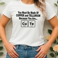 Cute Funny Element Copper Tellurium Women's T-Shirt thumb 2