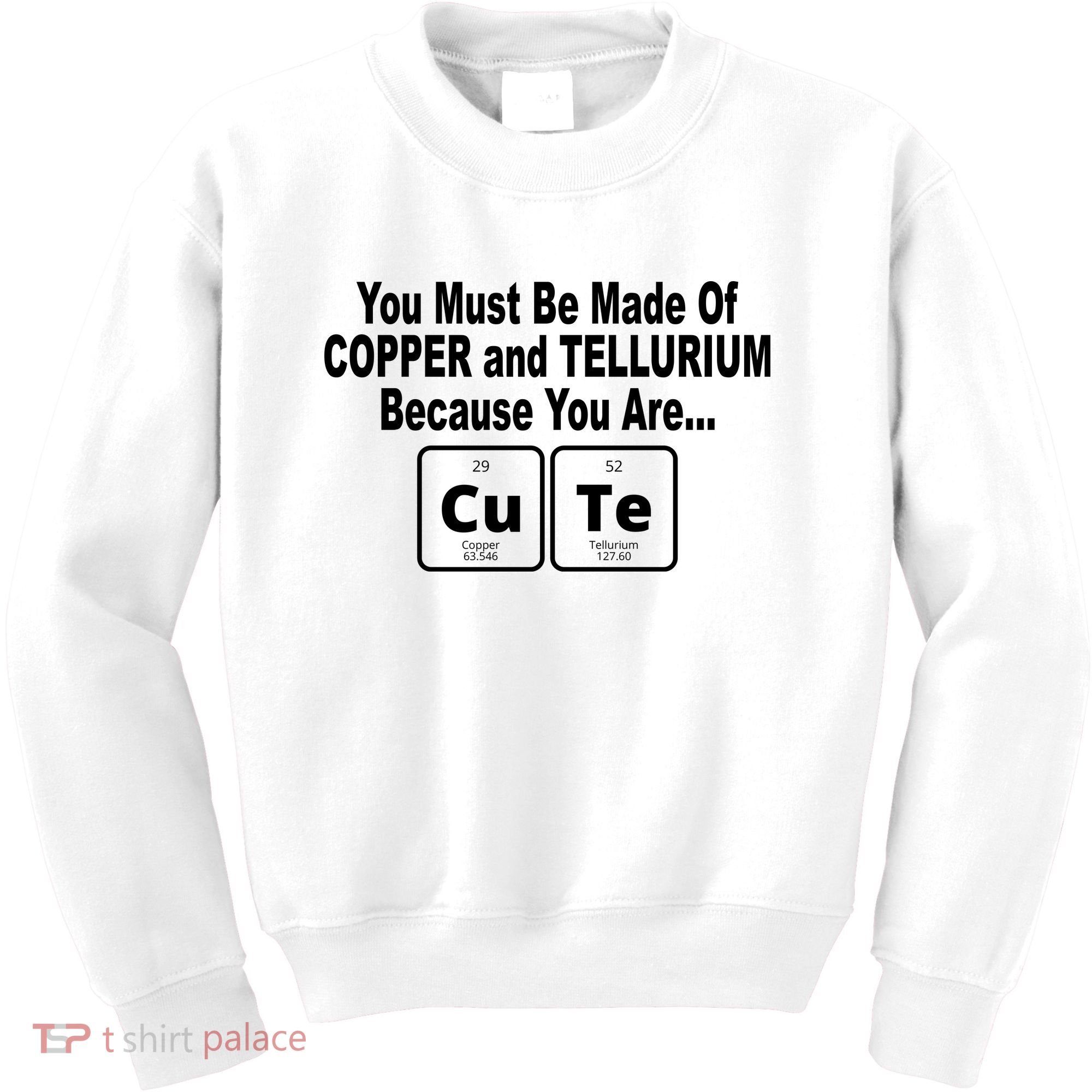 Cute Funny Element Copper Tellurium Kids Sweatshirt