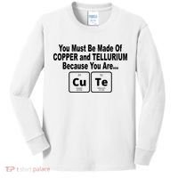 Cute Funny Element Copper Tellurium Kids Long Sleeve Shirt thumb 0