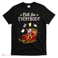 Cats For Everybody Ugly Christmas Cat Funny Xmas T-Shirt thumb 0