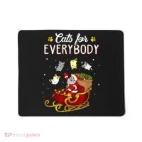 Cats For Everybody Ugly Christmas Cat Funny Xmas Mousepad thumb 0