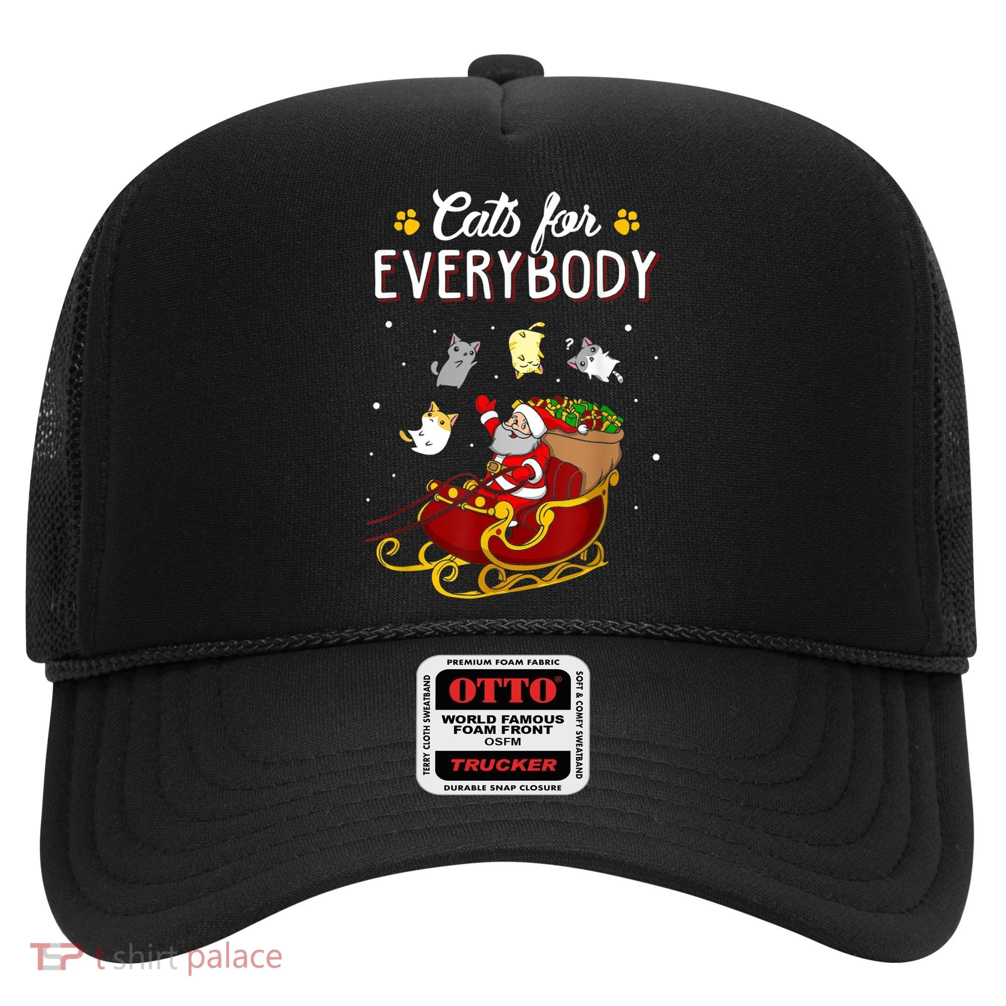 Cats For Everybody Ugly Christmas Cat Funny Xmas Hat
