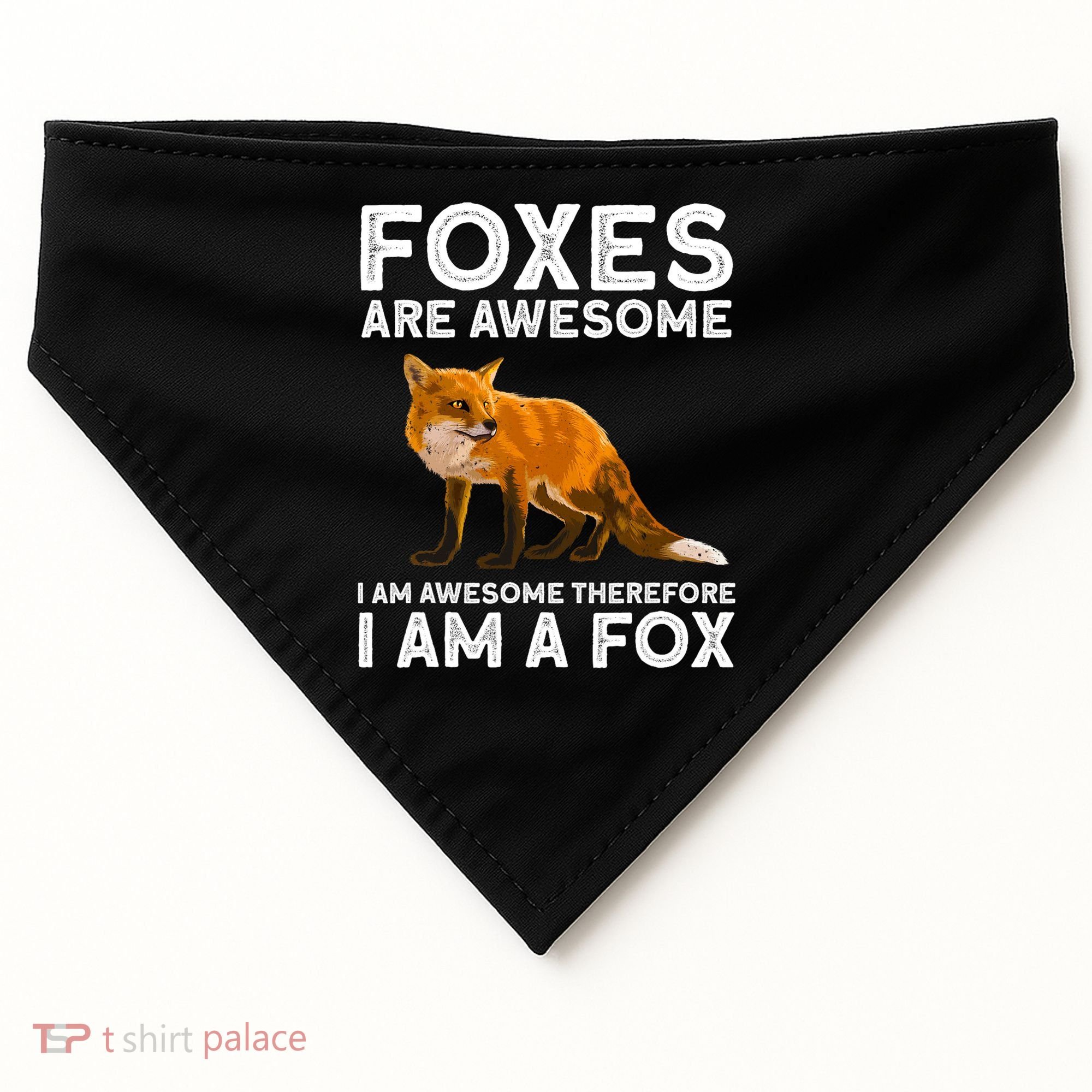 Cool Fox For Men Women Kids Wildlife Animal Fox Lover USA-Made Doggie Bandana