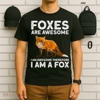 Cool Fox For Men Women Kids Wildlife Animal Fox Lover T-Shirt thumb 6
