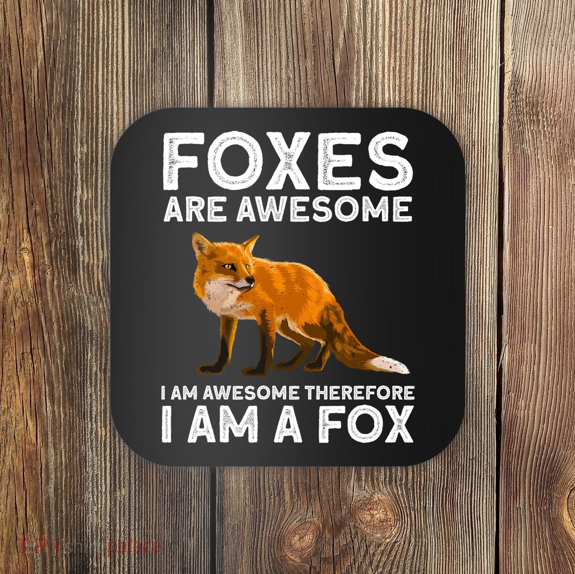 Cool Fox For Men Women Kids Wildlife Animal Fox Lover Coaster