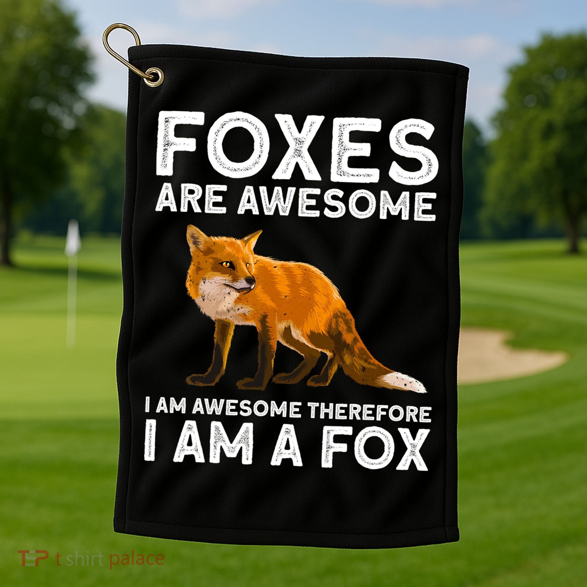 Cool Fox For Men Women Kids Wildlife Animal Fox Lover Golf Towel