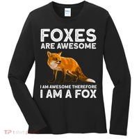 Cool Fox For Men Women Kids Wildlife Animal Fox Lover Women's Long Sleeve Shirt thumb 0