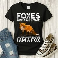 Cool Fox For Men Women Kids Wildlife Animal Fox Lover Women's T-Shirt thumb 3