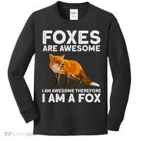 Cool Fox For Men Women Kids Wildlife Animal Fox Lover Kids Long Sleeve Shirt thumb 0