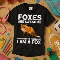 Cool Fox For Men Women Kids Wildlife Animal Fox Lover Kids T-Shirt thumb 3