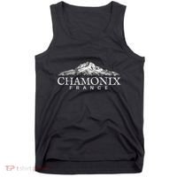 Chamonix France  French Alps Mountain Town Tank Top thumb 0