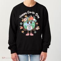 Cute Flower Floral Happy Earth Day Women's Sweatshirt thumb 0