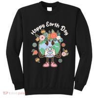 Cute Flower Floral Happy Earth Day Sweatshirt thumb 0