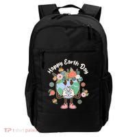 Cute Flower Floral Happy Earth Day Backpack thumb 0