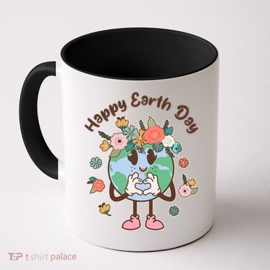 Cute Flower Floral Happy Earth Day Coffee Mug