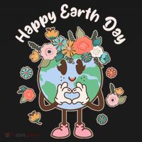 Cute Flower Floral Happy Earth Day Women's Hoodie thumb 2