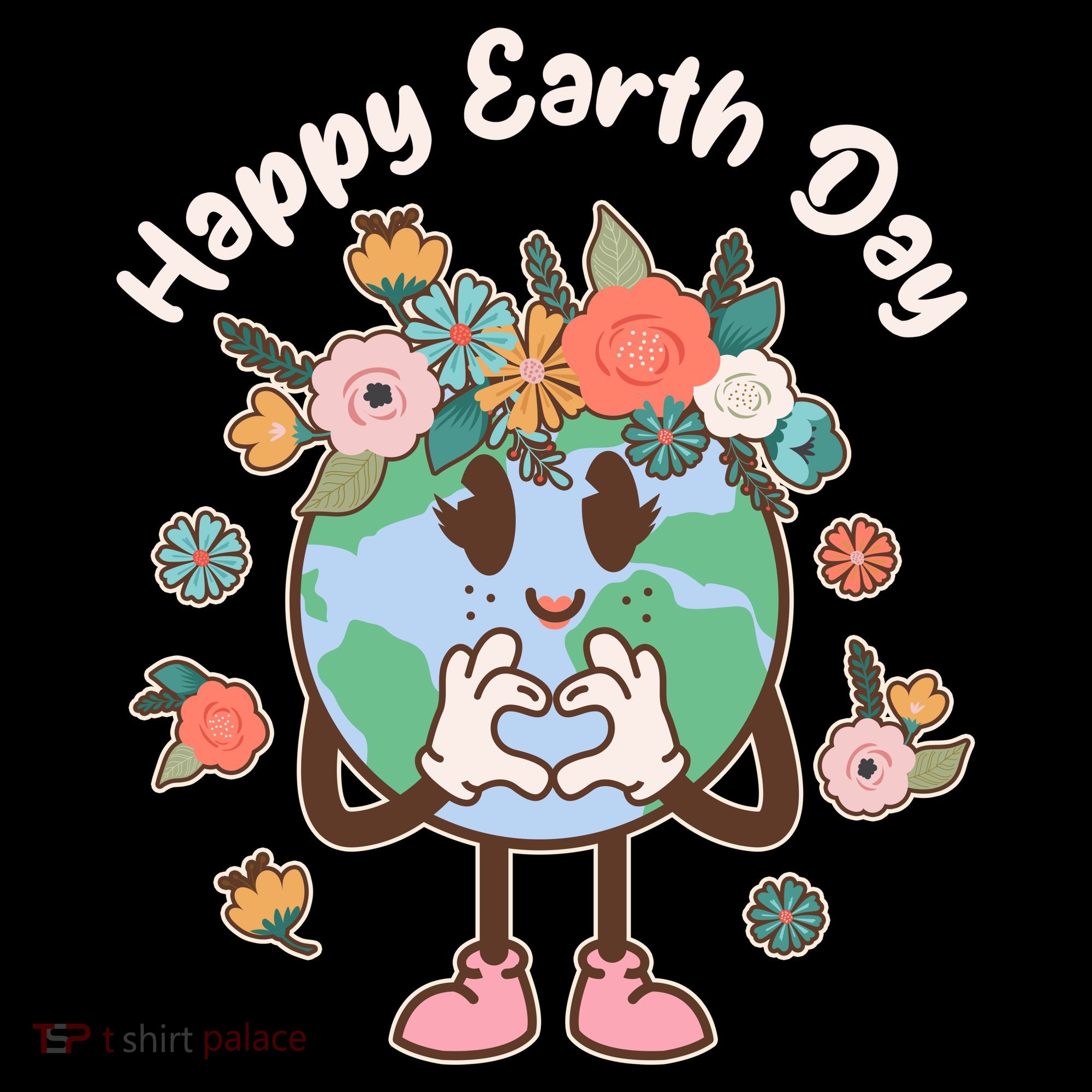 Cute Flower Floral Happy Earth Day Women's Hoodie