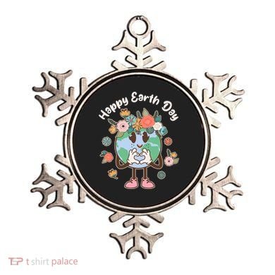 Cute Flower Floral Happy Earth Day Ornament