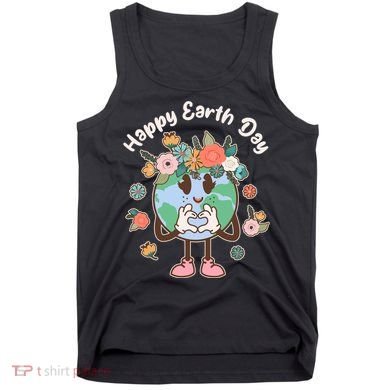 Cute Flower Floral Happy Earth Day Tank Top