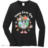 Cute Flower Floral Happy Earth Day Women's Long Sleeve Shirt thumb 0